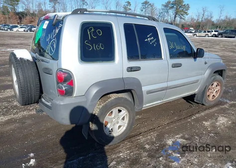 2004 Jeep Liberty Sport из США, поврежденный, VIN 1J4GL48K64W149254